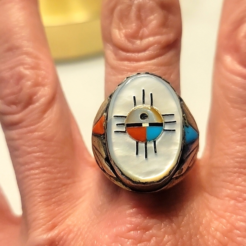 Zuni Sunface Ring